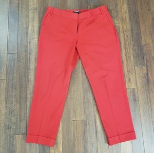 Express Editor capri red pant